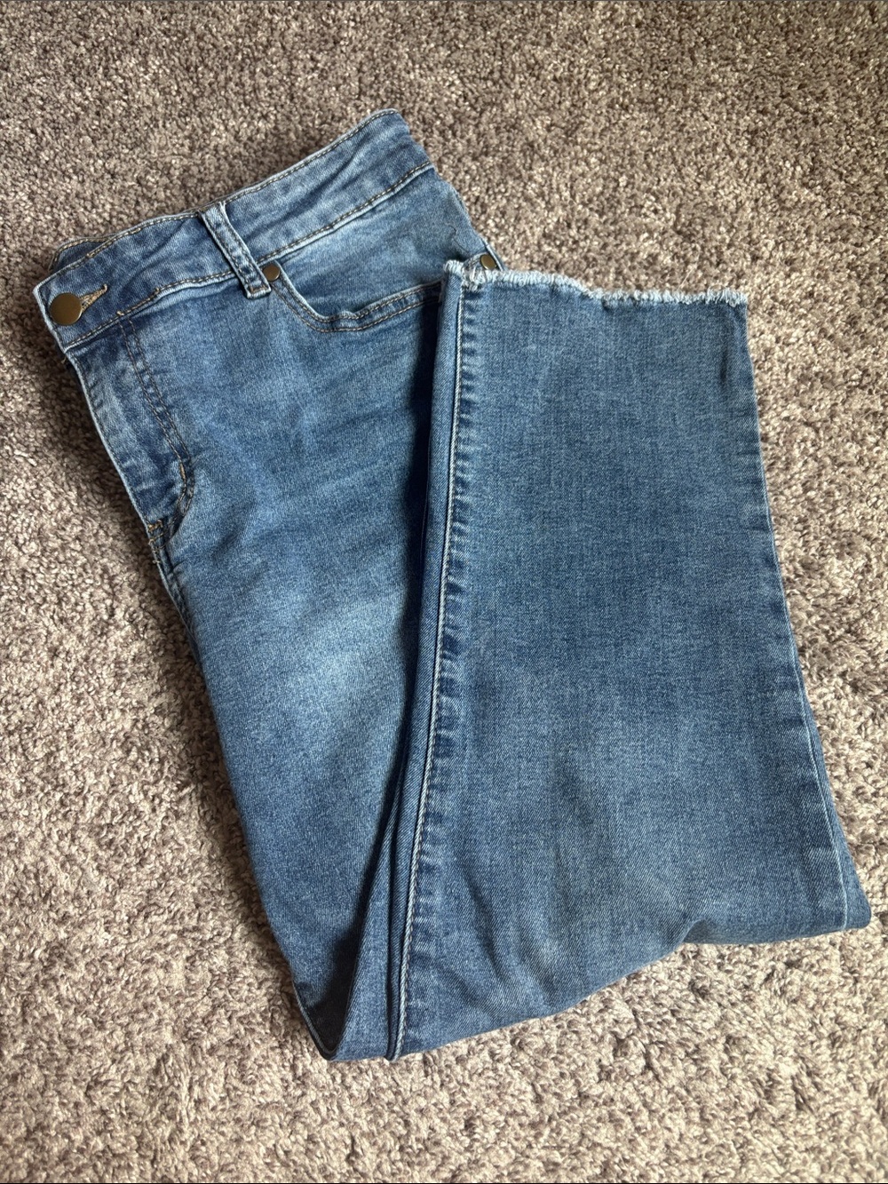 Classic Blue Denim Women’s Capris